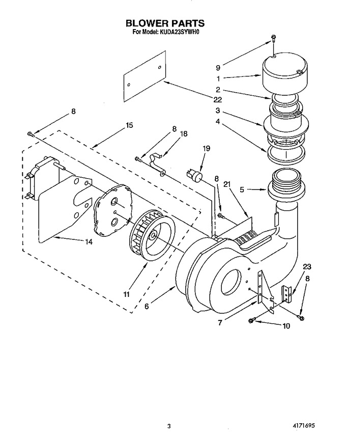 Diagram for KUDA23SYWH0