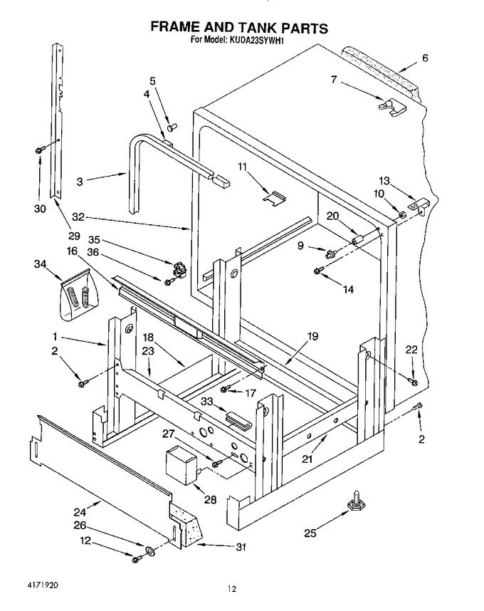 Diagram for KUDA23SYWH1