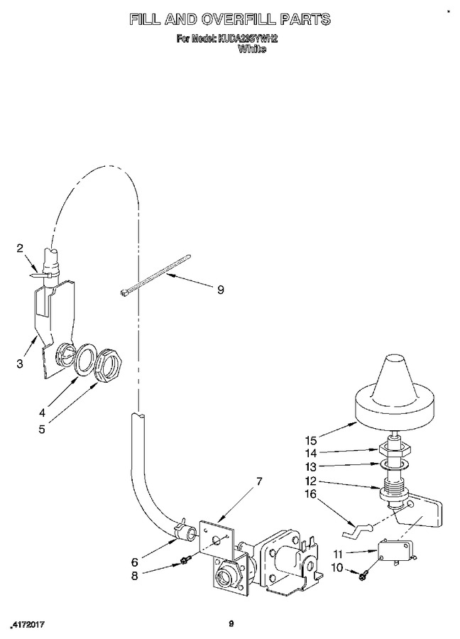 Diagram for KUDA23SYWH2