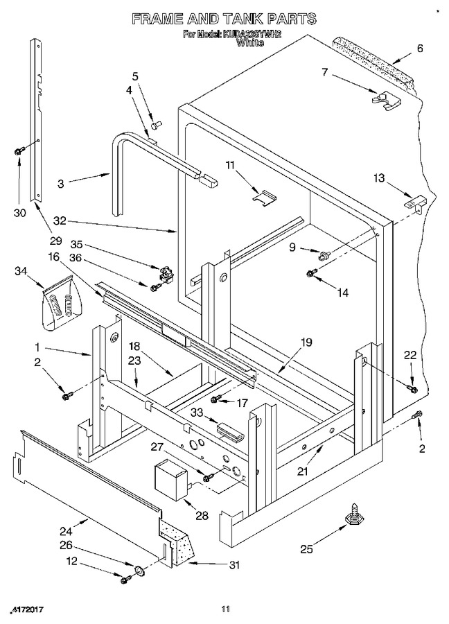Diagram for KUDA23SYWH2
