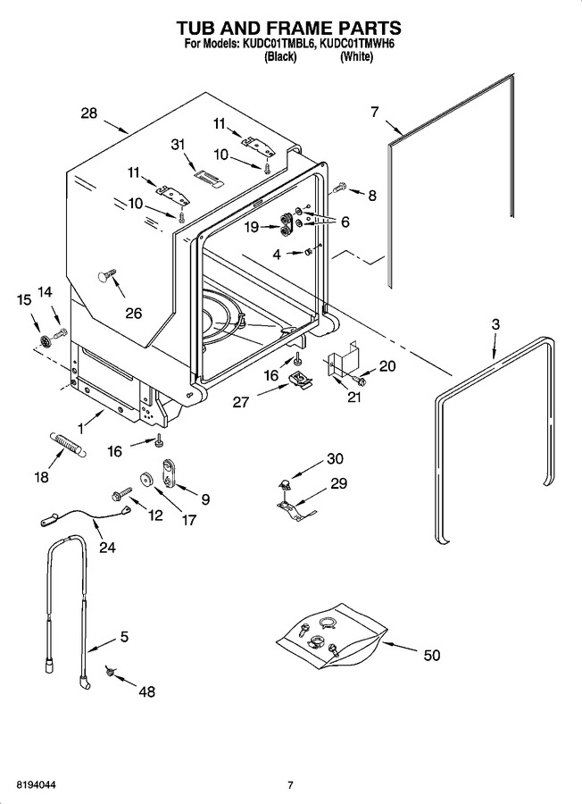 Diagram for KUDC01TMWH6
