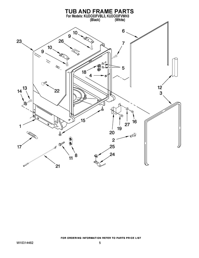 Diagram for KUDC03FVWH3
