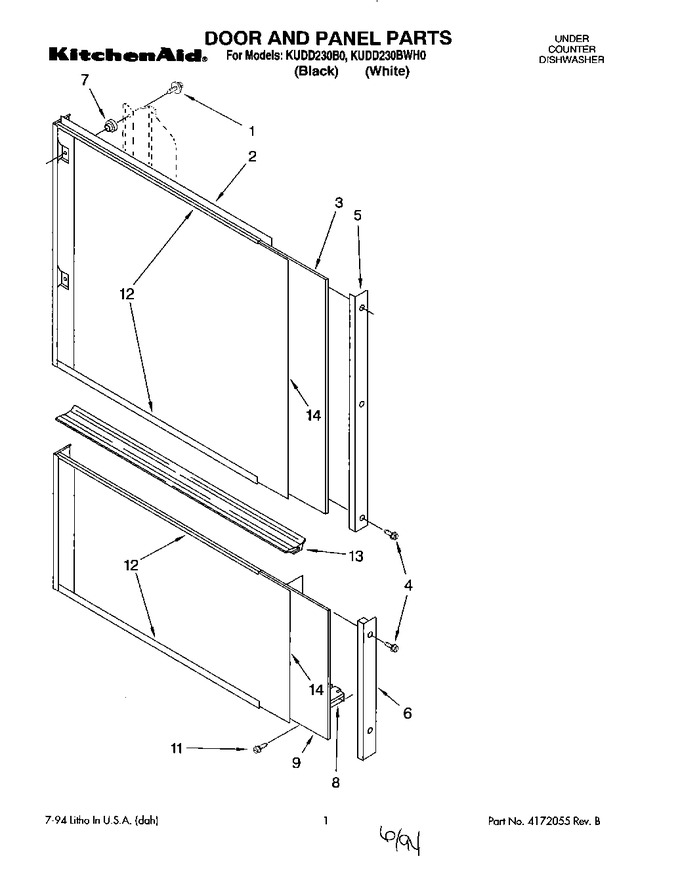Diagram for KUDD230BWH0