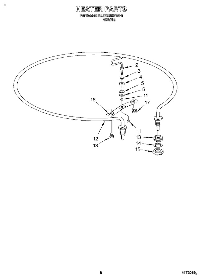 Diagram for KUDD230YWH1