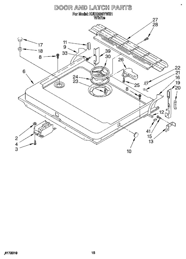 Diagram for KUDD230YWH1