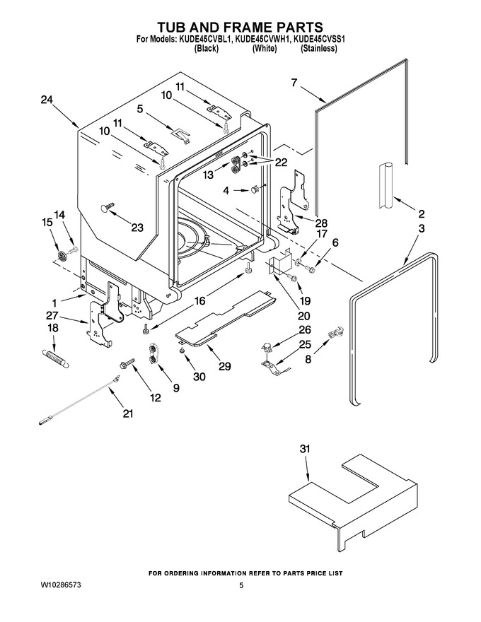 Diagram for KUDE45CVWH1
