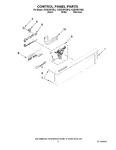 Diagram for 02 - Control Panel Parts
