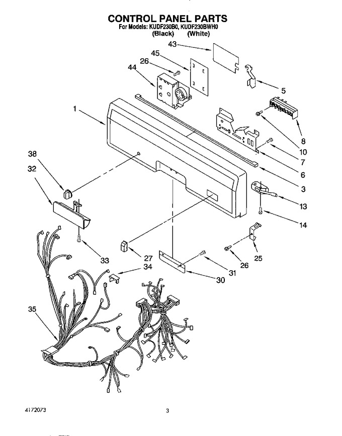 Diagram for KUDF230BWH0