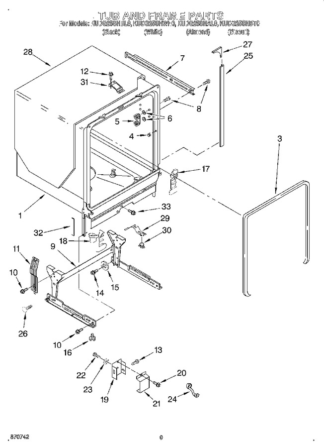 Diagram for KUDG25SHAL0