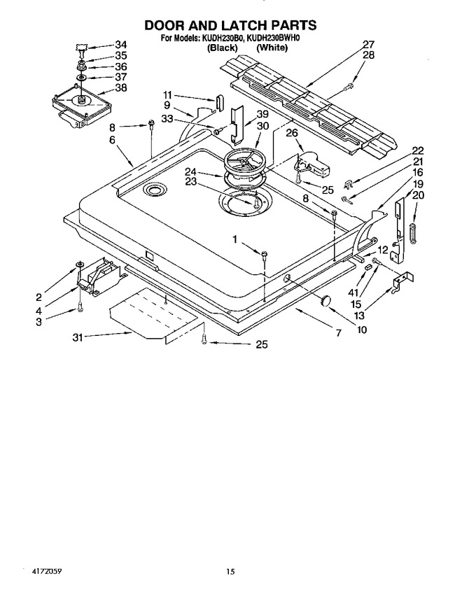 Diagram for KUDH230BWH0
