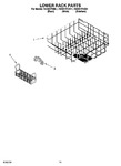 Diagram for 11 - Lower Rack Parts