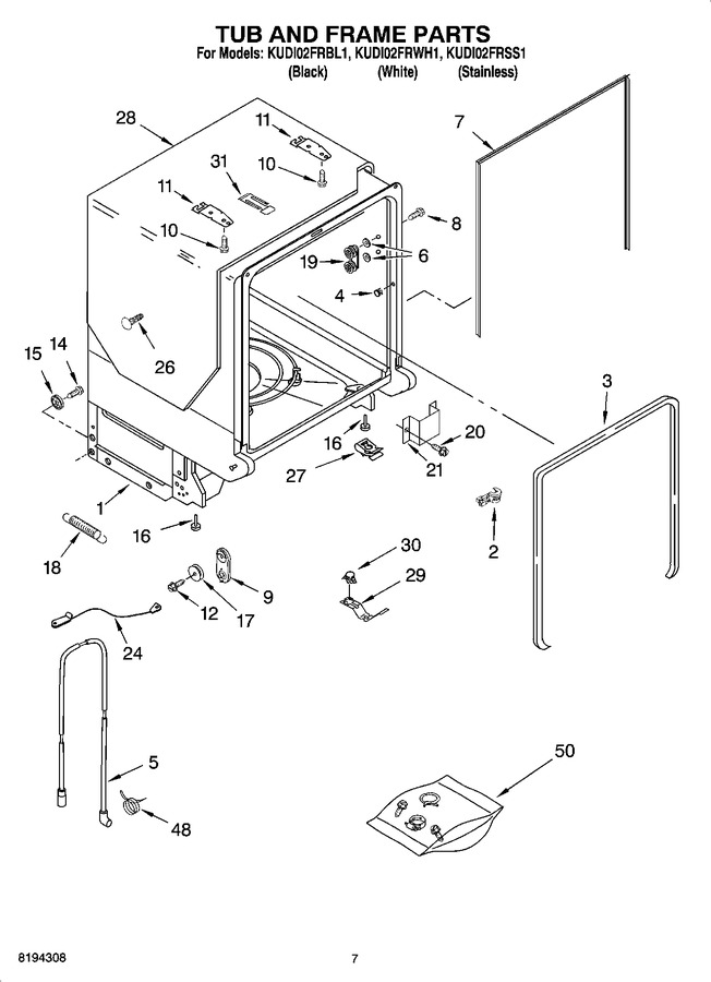 Diagram for KUDI02FRWH1