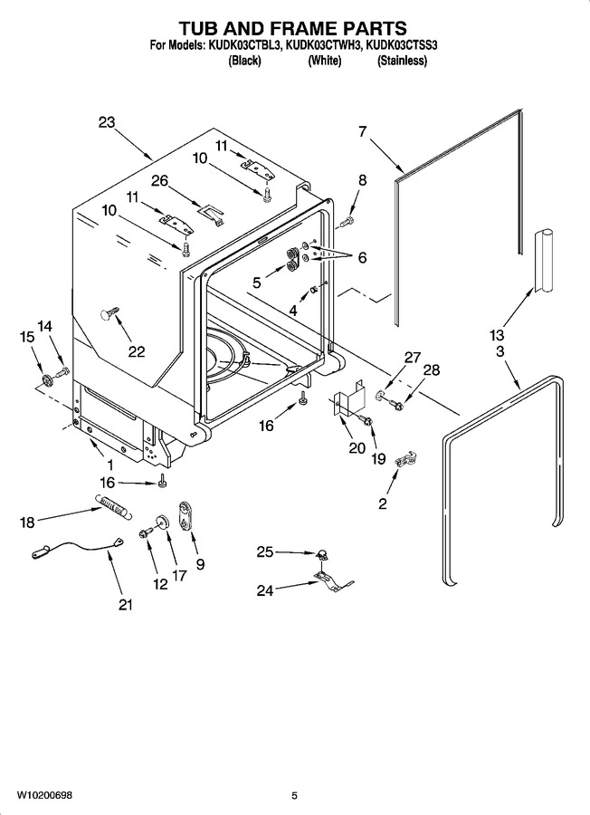 Diagram for KUDK03CTBL3