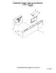 Diagram for 02 - Control Panel And Latch Parts