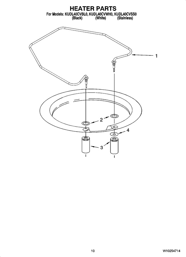 Diagram for KUDL40CVWH0