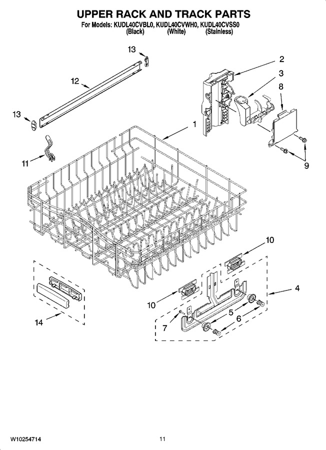 Diagram for KUDL40CVWH0