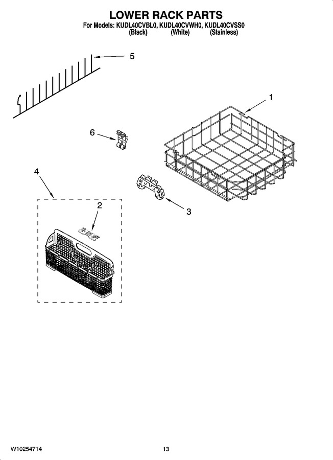 Diagram for KUDL40CVWH0