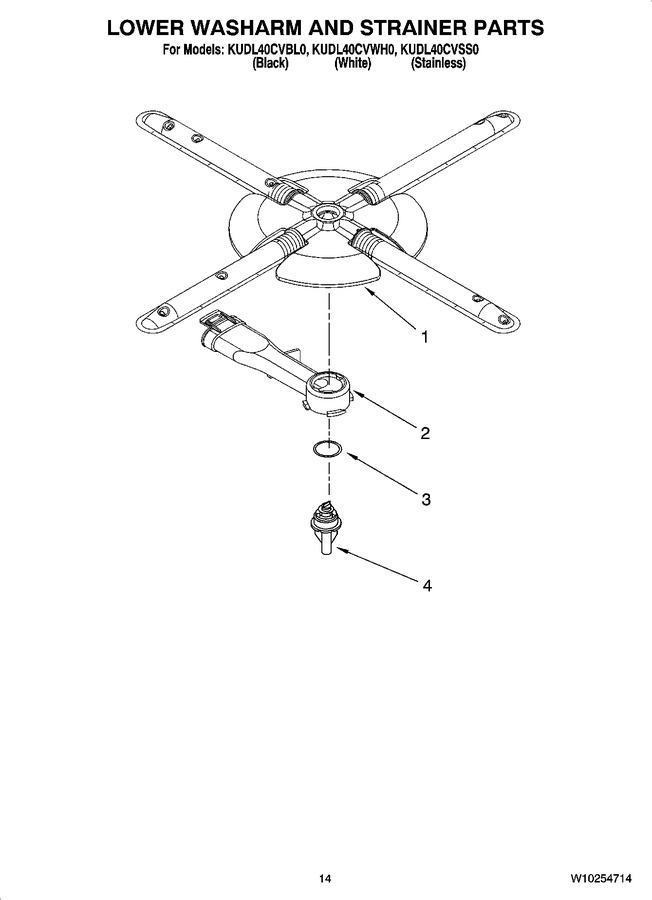 Diagram for KUDL40CVWH0