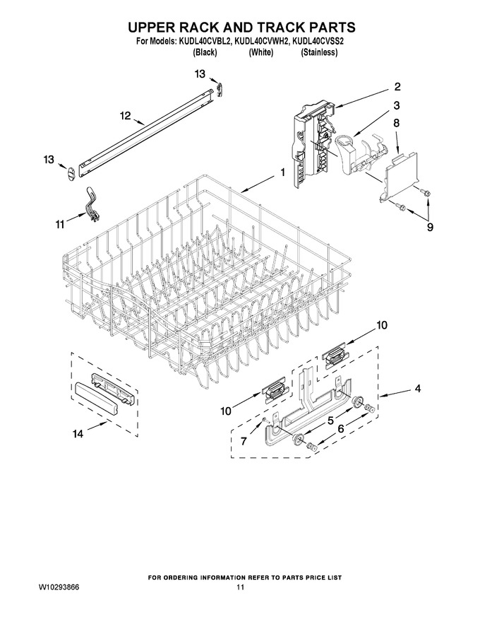 Diagram for KUDL40CVWH2