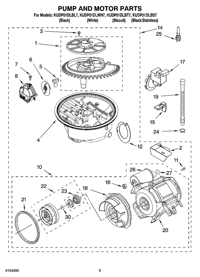 Diagram for KUDP01DLBL7