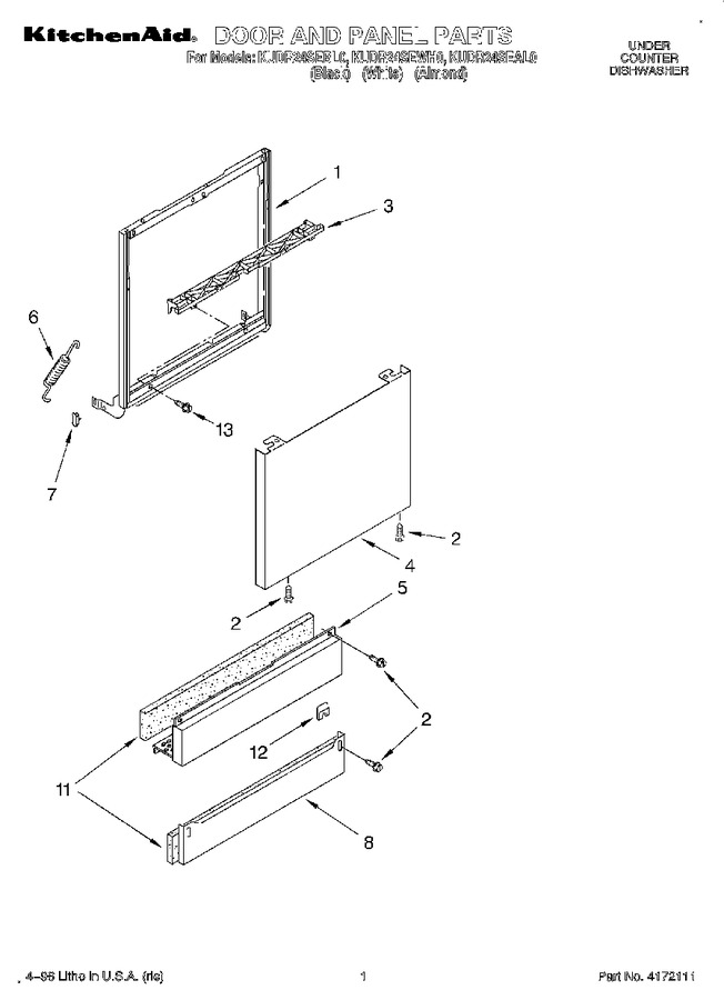 Diagram for KUDR24SEWH0