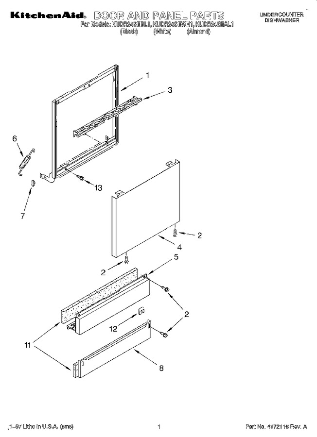 Diagram for KUDR24SEAL1