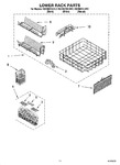 Diagram for 11 - Lower Rack Parts