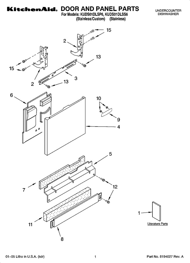 Diagram for KUDS01DLSS6