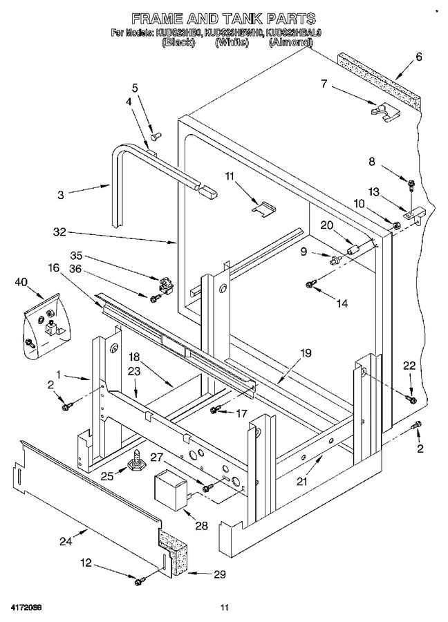 Diagram for KUDS23HBAL0