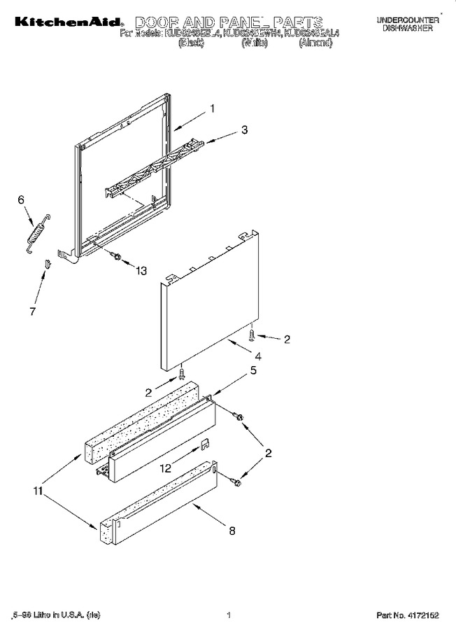 Diagram for KUDS24SEWH4
