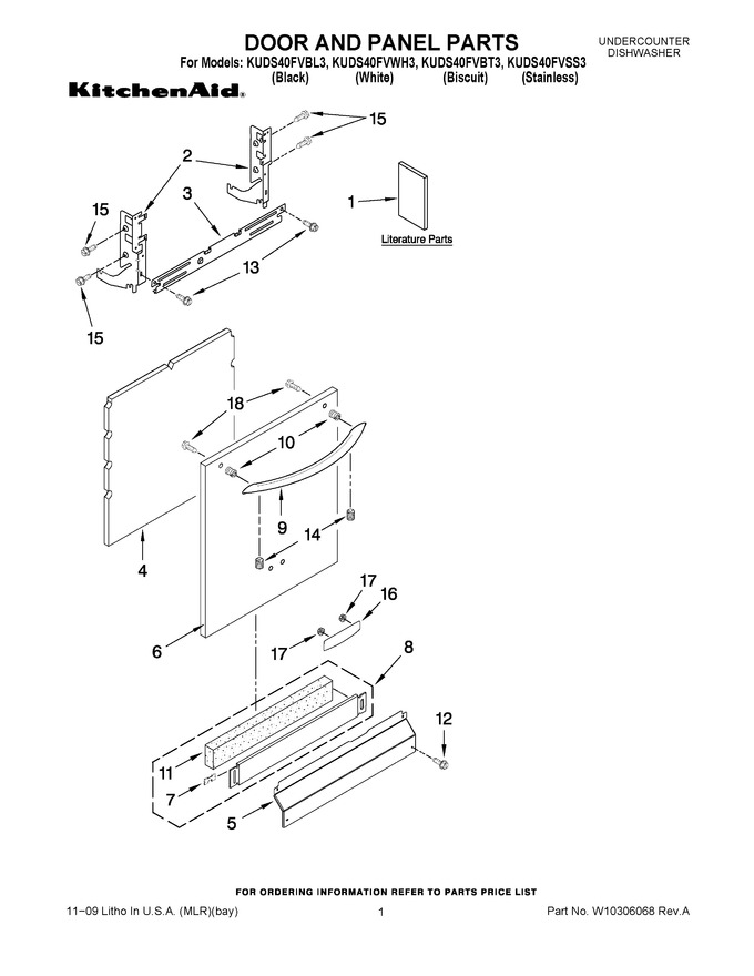 Diagram for KUDS40FVWH3