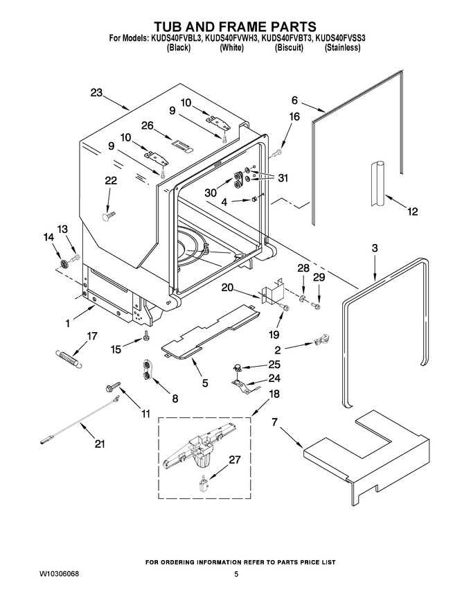 Diagram for KUDS40FVBL3