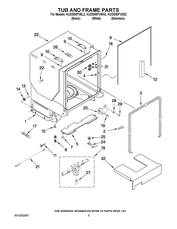 Diagram for KUDS50FVWH2