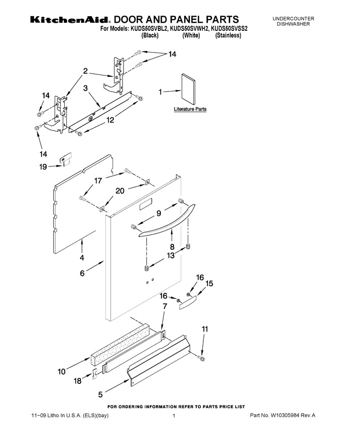 Diagram for KUDS50SVWH2