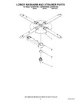 Diagram for 11 - Lower Washarm And Strainer Parts