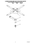 Diagram for 04 - Lower Washarm And Strainer Parts