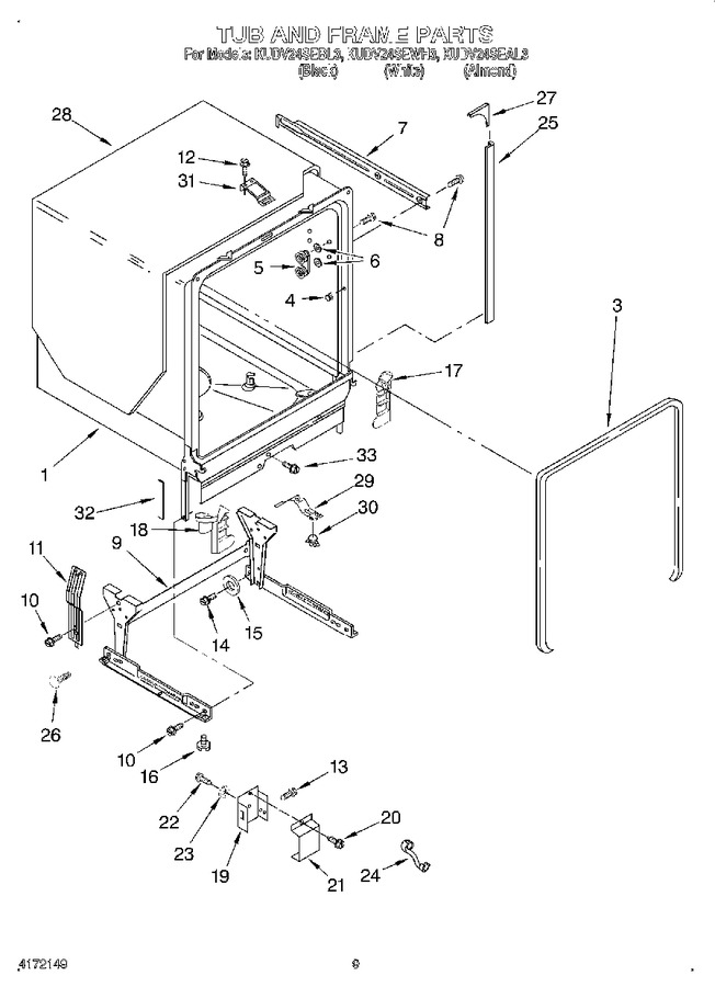 Diagram for KUDV24SEWH3