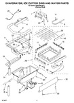 Diagram for 02 - Evaporator, Ice Cutter Grid And Water Parts