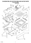 Diagram for 02 - Evaporator, Ice Cutter Grid And Water Parts