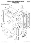 Diagram for 01 - Cabinet Liner And Door Parts