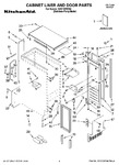 Diagram for 01 - Cabinet Liner And Door Parts