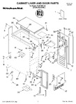 Diagram for 01 - Cabinet Liner And Door, Lit/optional