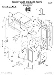 Diagram for 01 - Cabinet Liner And Door, Literature