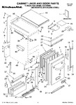 Diagram for 01 - Cabinet Liner And Door Parts
