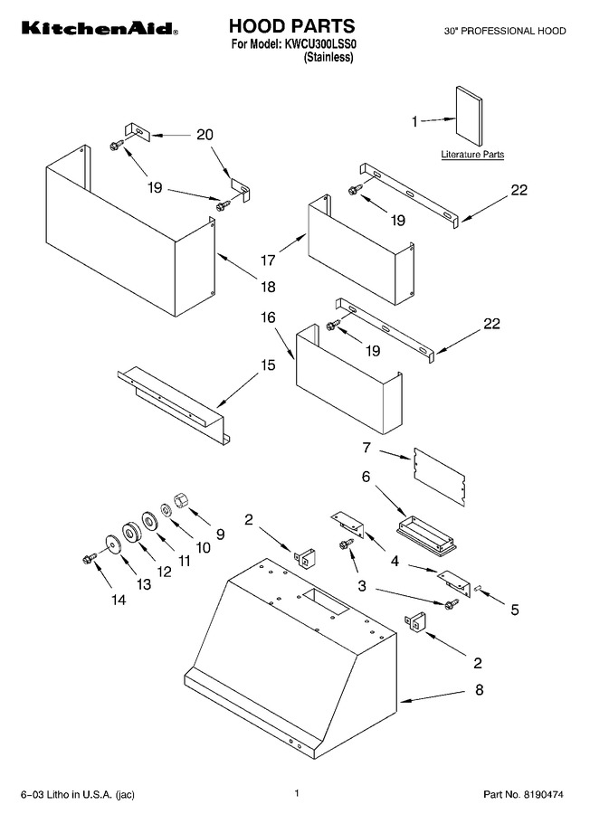 Diagram for KWCU300LSS0