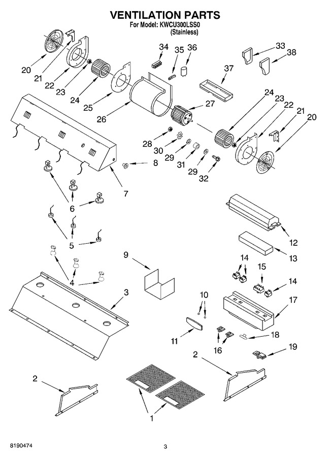 Diagram for KWCU300LSS0