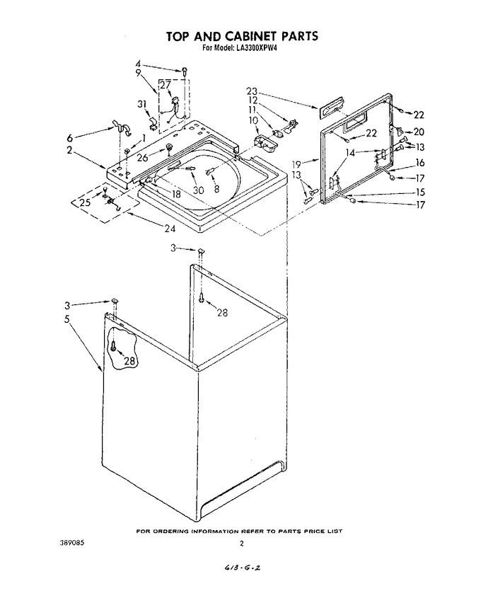 Diagram for LA3300XPW4
