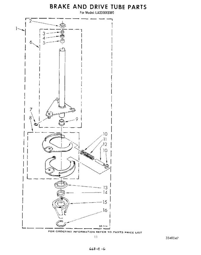 Diagram for LA3300XSW0