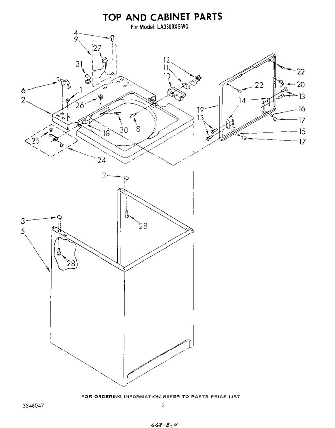 Diagram for LA3300XSW0