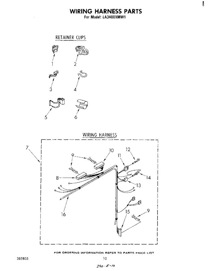 Diagram for LA3400XMW1
